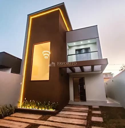 Casa Nova 3 dormitórios em Loteamento Vivejo