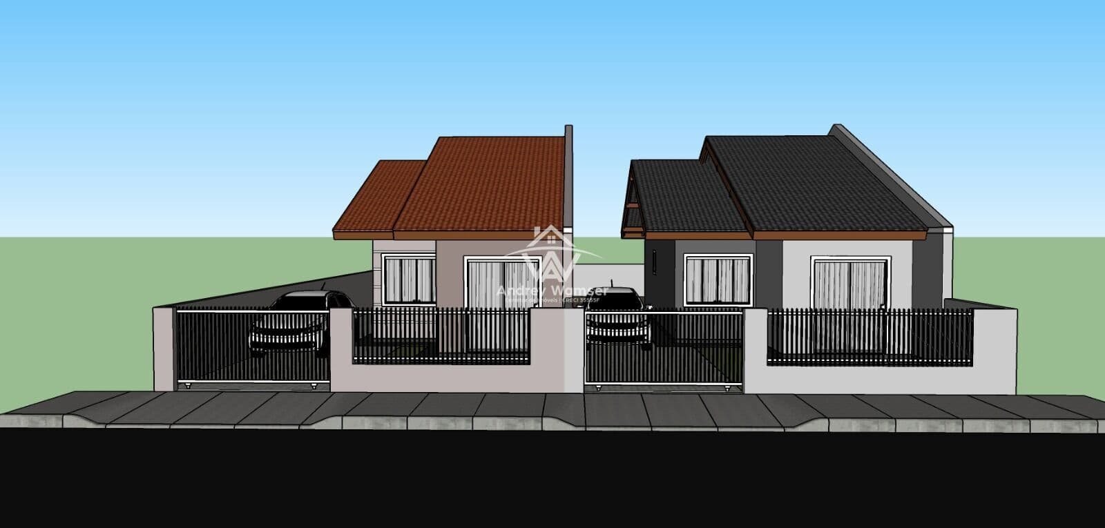 Casa nova à venda no Bairro Araponguinhas em Timbó