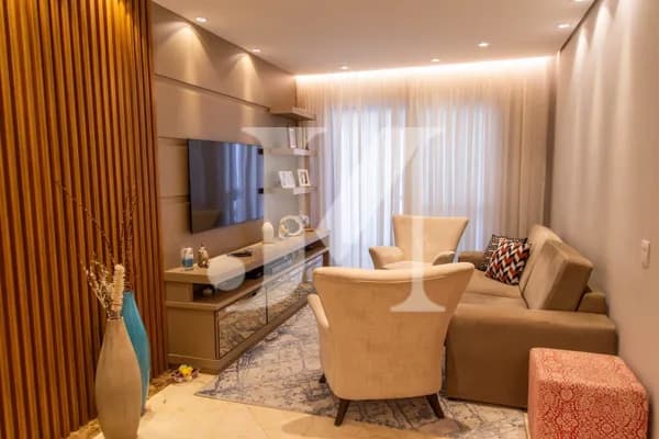 Apartamento Padrão de 88m², 3 Dormitórios sendo 1 Suíte e 2 Vagas no Condomínio Monte Chiaro.