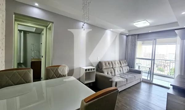 Apartamento Padrão de 56m², 2 Dormitórios sendo 1 Suíte e 2 Vagas no Condomínio Palazzo Mantovani