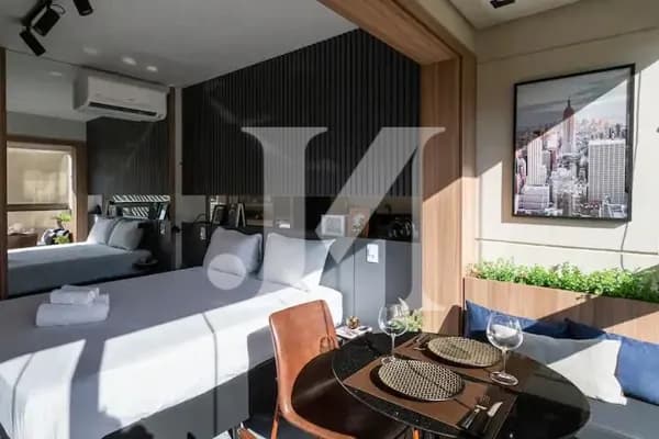 Apartamento Studio de 24m², 1 Dormitório e Banheiro no Condomínio Belint Bela Cintra.