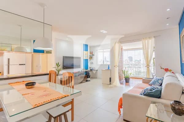 Apartamento Padrão de 76m², 2 Dormitórios sendo 1 Suíte, Sala ampliada e 2 Vagas no Condomínio Edifício Terraço Paulistano. 🏢