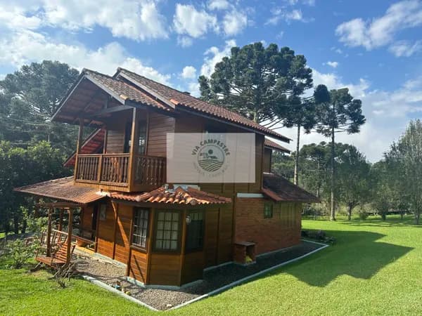 Casa de campo no condominio Trilha dos Carroções em Campo Alegre, 3 dormitórios, condominio alto padrão