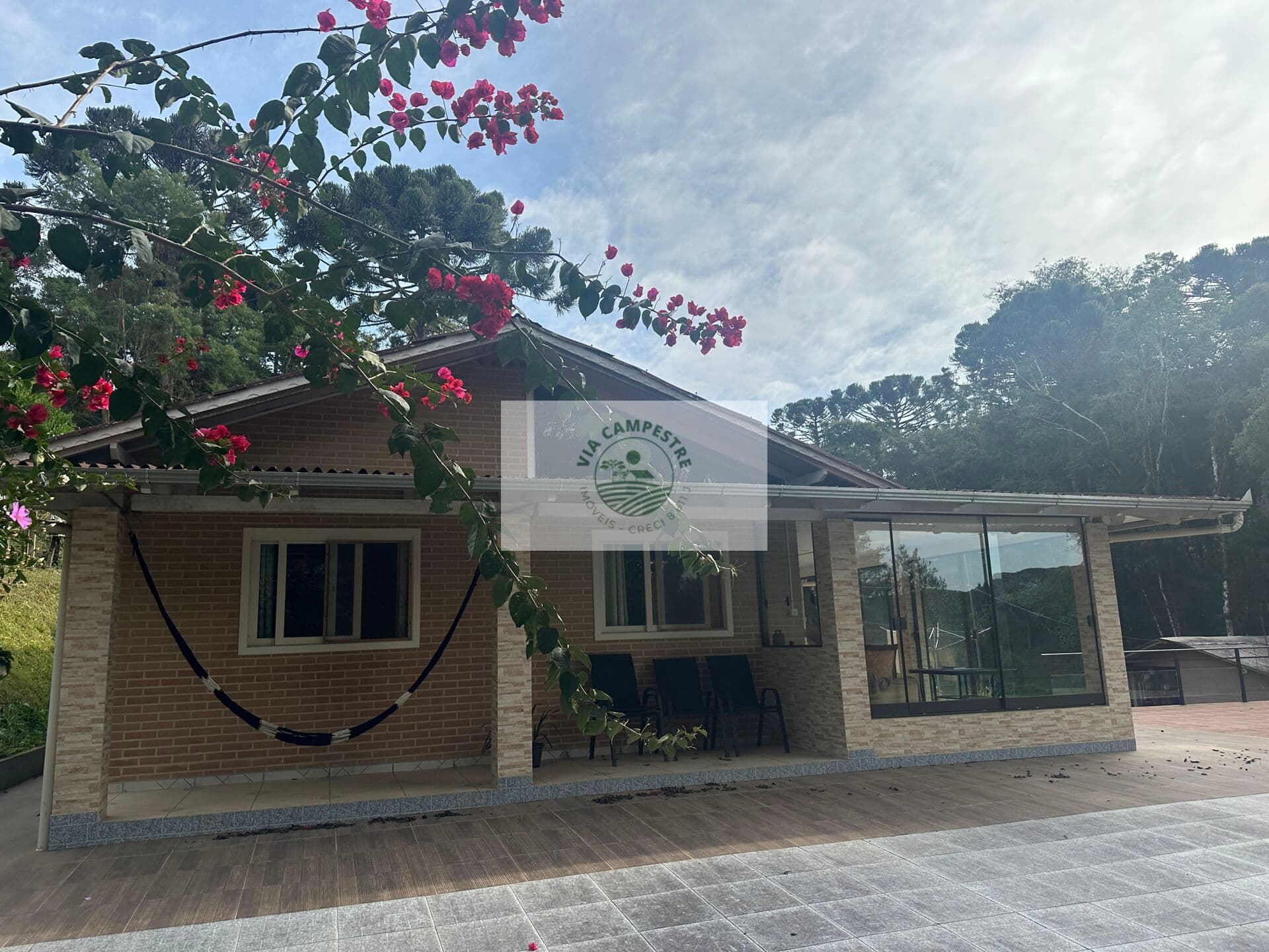 Sítio com 30.406 m², casa com 3 dormitorios, lagos, riacho, araucarias, porteira fechada, em Fragosos