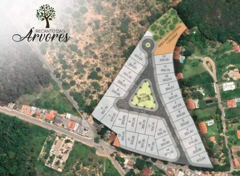 Lote 501,56m² ZR2 na Lagoinha de Fora - Lagoa Santa/MG