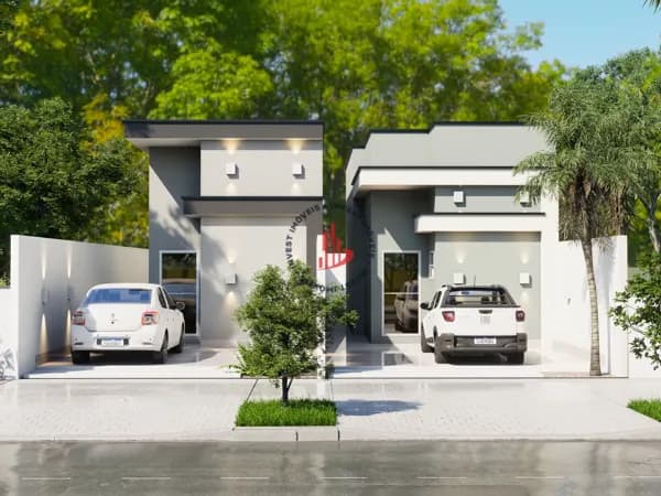 CASA NOVA DE 2 QUARTOS PRÓXIMO AO SHOPPING