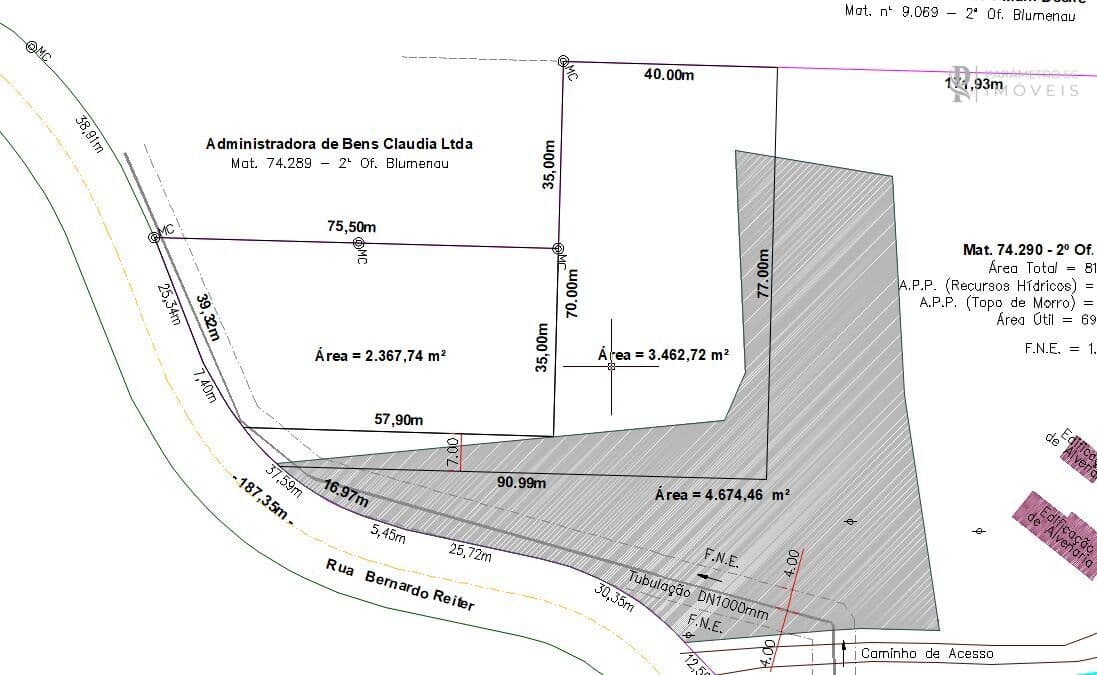 Lote/Terreno em Blumenau - Passo Manso