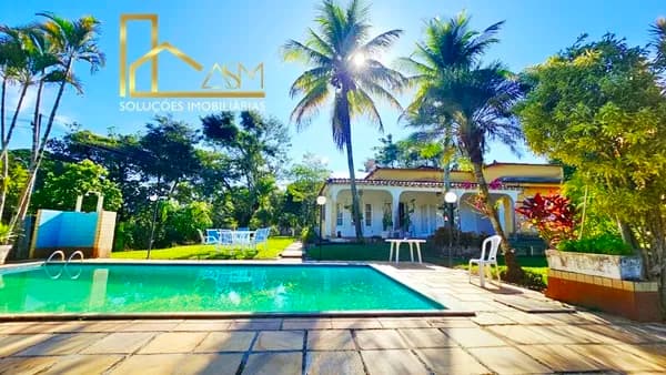 Sitio c/ 7.000m2 no Condado, 3 quartos (1 suite), piscina, churrasqueira, árvores frutíferas..