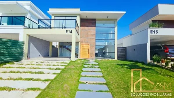 Casa Alto Padrão em condomínio, inoã, com 3 quartos (1 suíte c/ closet), escritório, sala em dois ambientes…