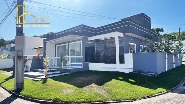 Casa de Alto Padrão, em Condomínio, com Espaço Gourmet, Caxito, Maricá, RJ