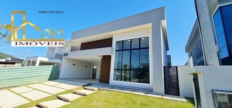 Casa de condomínio com 3 quartos (1 Suíte), Piscina, Espaço Gourmet, em Inoã (Inoã) - Maricá - RJ