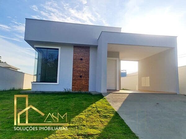 Casa Alto Padrão, Linear 2 Quartos (1 Suíte), em Condomínio, em Pindobas - Maricá - RJ