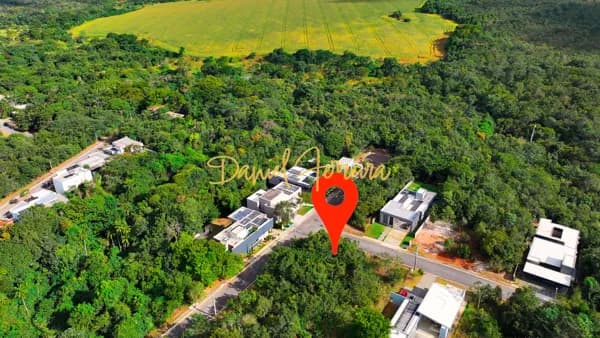 Lote plano, de esquina - Condomínio Santa Monica - Jardim Botânico - DF