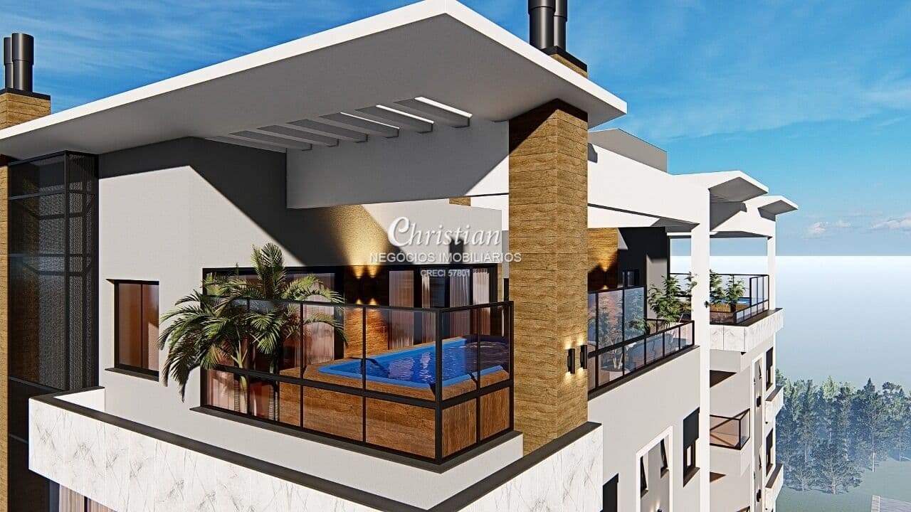 Cobertura plano com 3 suítes e terraço próximo à Univates