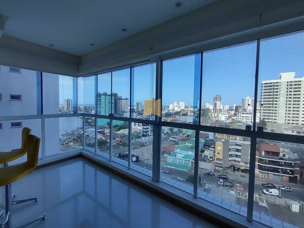Lindo apto mobiliado com vista p/ Barra do Rio Tramandaí!
