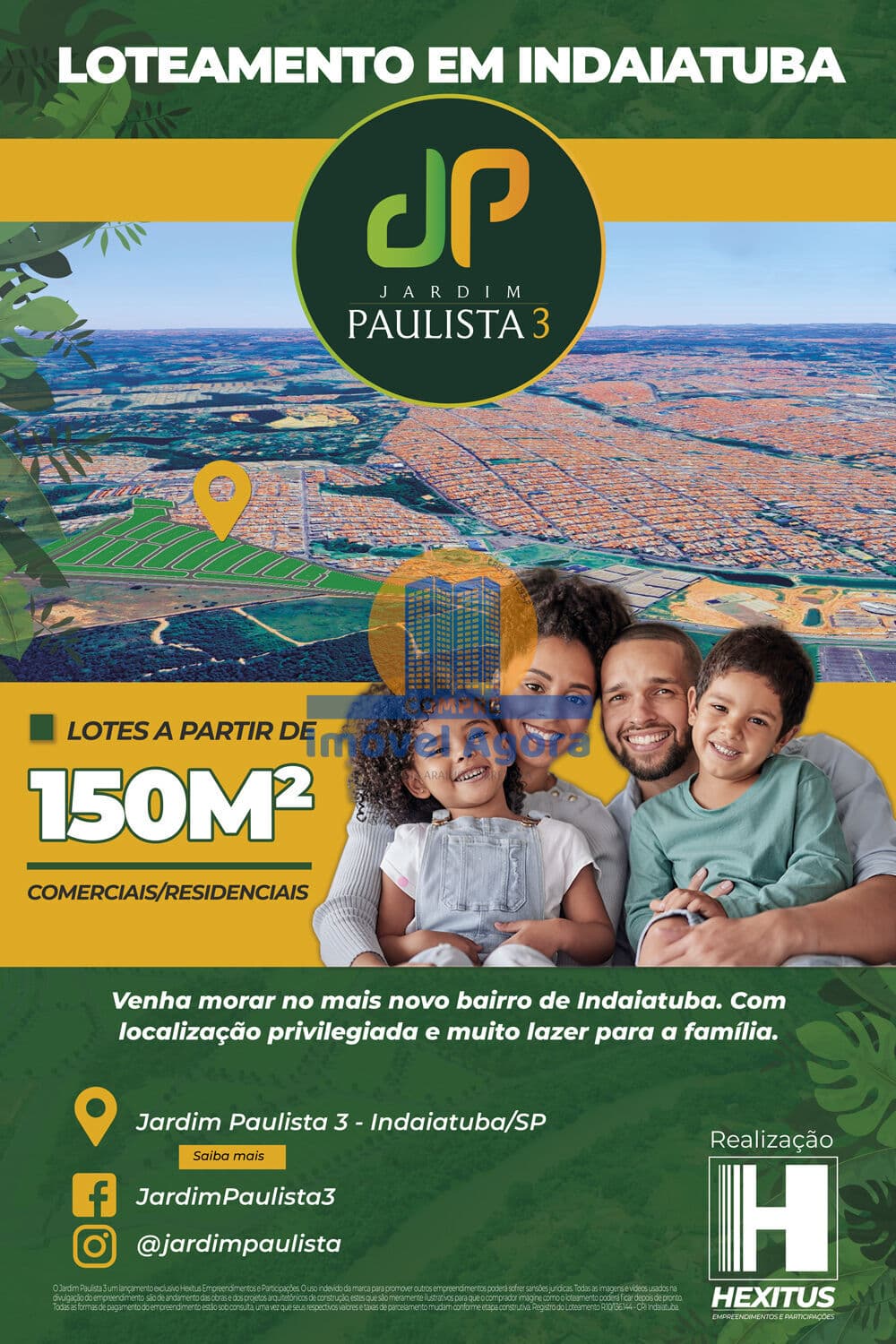 Terreno à venda no bairro Jardim Paulista III - Indaiatuba/SP