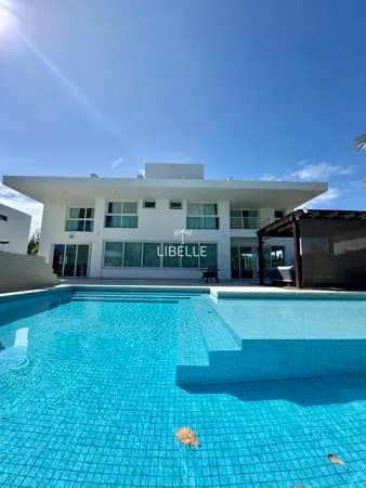 Casa para Locação Mobiliada com Piscina Privativa - 629m2 - 5 Suítes - Reserva do Paiva - Condomínio Morada da Península a Beira Mar - PE