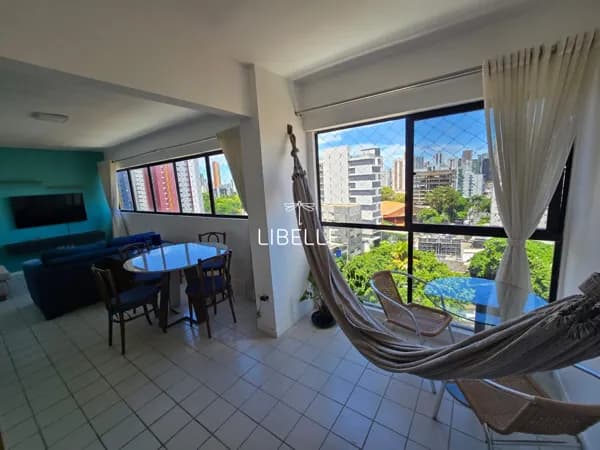 Apartamento à venda mobiliado 86,96 m²- 3 dormitórios- 1 suítes- Condomínio Lac Leman- Aflitos- PE