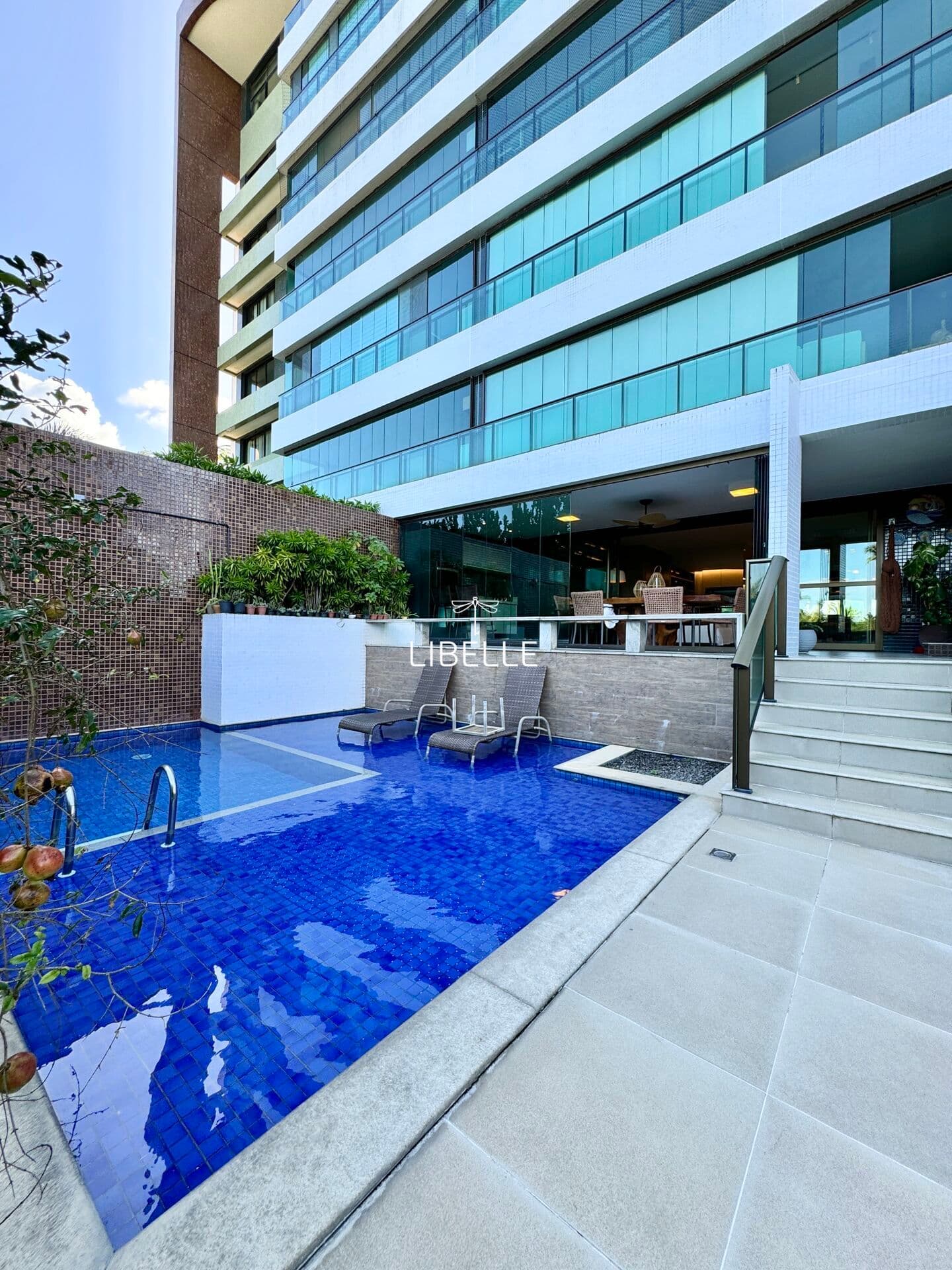 Apartamento à Venda Mobiliado com Piscina Privativa - 4 suítes - 546m² - Reserva do Paiva - Condomínio Clube Jardim do Mar