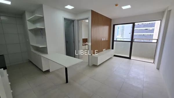 Apartamento Studio semimobiliado em Candeias - 37m2 - Edf. Studio Candeias