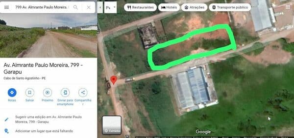 Terreno à Venda em Cabo de Santo Agostinho PE - 3300m²