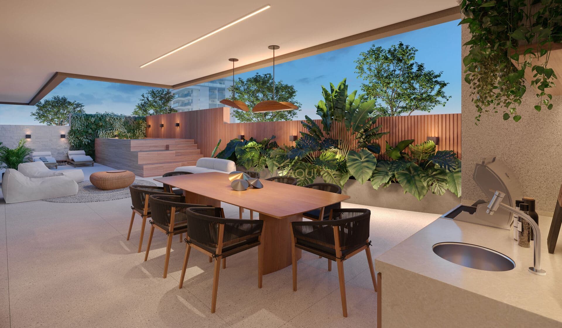 Apartamento Garden de 3 Suítes