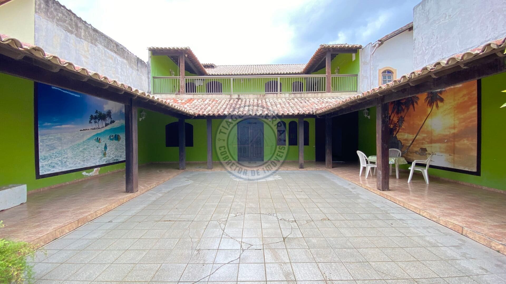 Casa com linda vista da praia linda