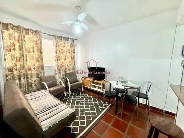 1 dormitório c/ 2 banheiros - 100 mts da Praia !