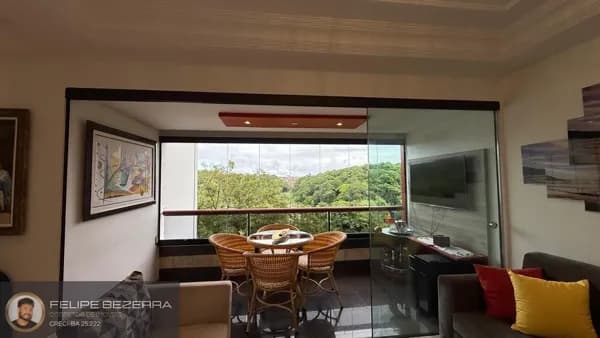 Belissimo apartamento 3/4 com 122,63m², no Alto do Itaigara