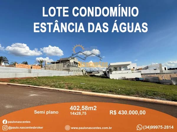Lote no Condomínio Estância das Águas
