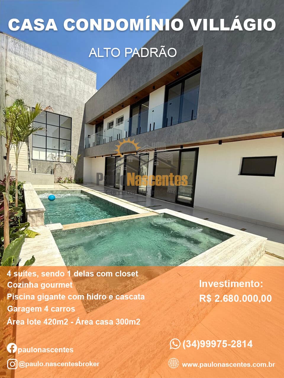 Casa no Condomínio Villágio