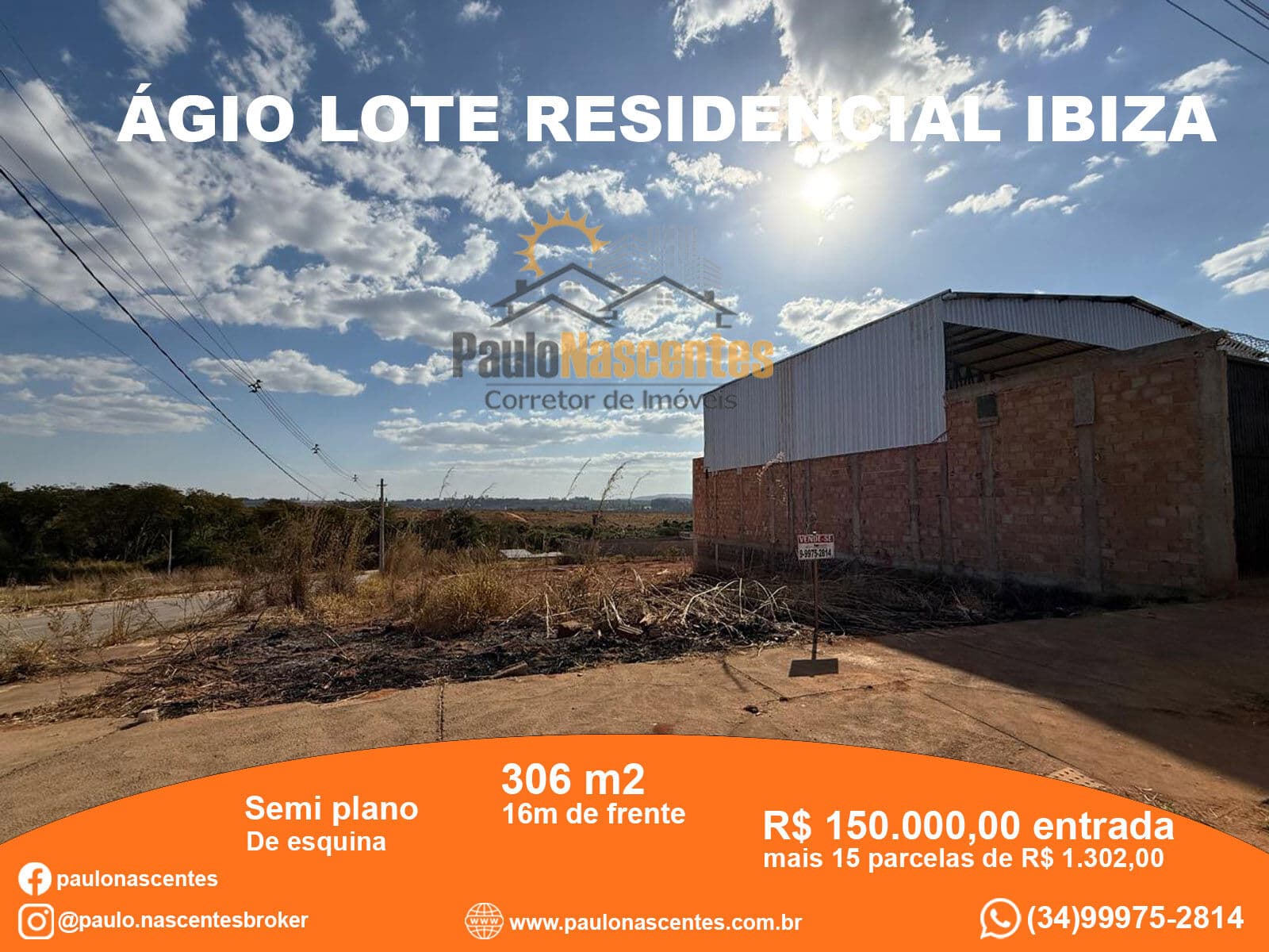 Ágio de Lote Bairro Residencial Ibiza