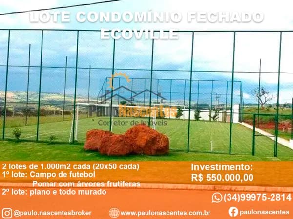 2 Terrenos no Condomínio Fechado Ecoville