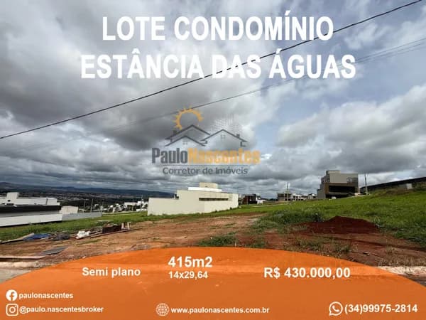 Lote no Condomínio Estância das Águas