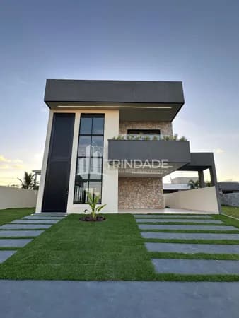 Terras Alphaville Camaçari | Casa duplex, 3 suítes, piscina e churrasquera.