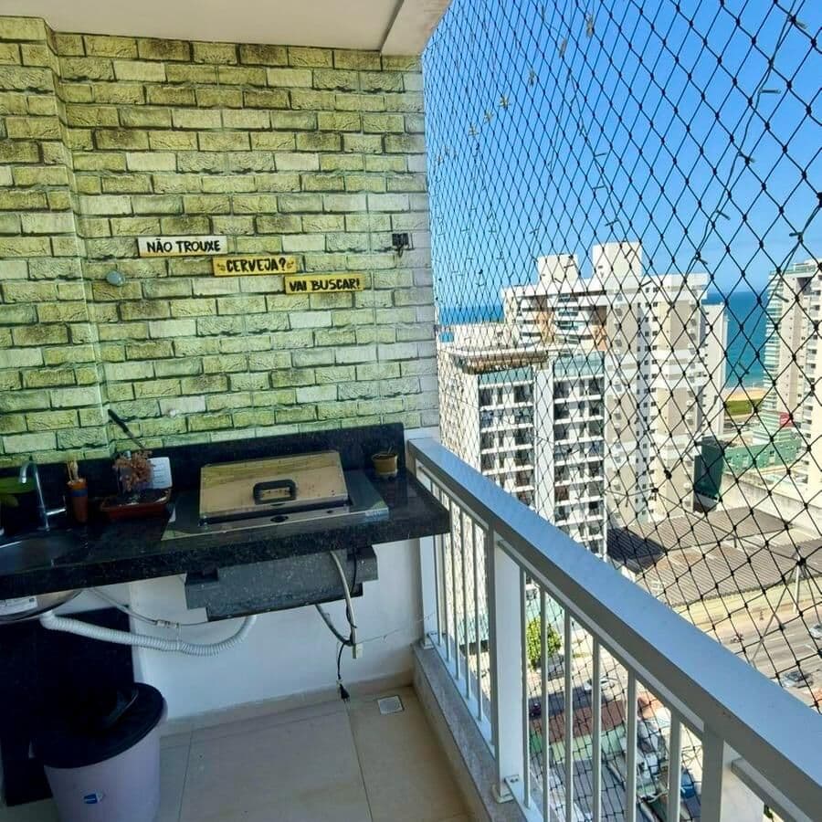 Apartamento na Praia de Itaparica, 62m², 2 quartos, 1 suíte, 1 vaga de garagem