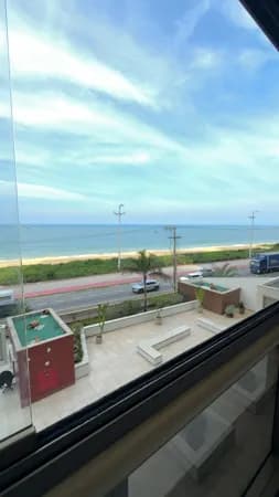 Apartamento luxuoso frente ao mar da Praia de Itaparica, 4 suíte, 3 vagas, alto padrão de acabamento