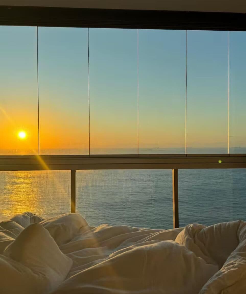 Apartamento frente para o mar, 65m², 2 quartos, 1 suíte, 2 vagas, lazer completo