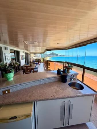 Apartamento Alto Padrão frente mar, 380m², 4 suítes, 5 vagas, lazer de clube - Praia de Itapuã