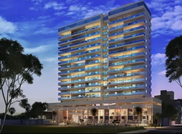 Apto na quadra do mar, andar alto, 129,69m², 3 quartos, 2 suítes, 2 vagas, lazer de clube