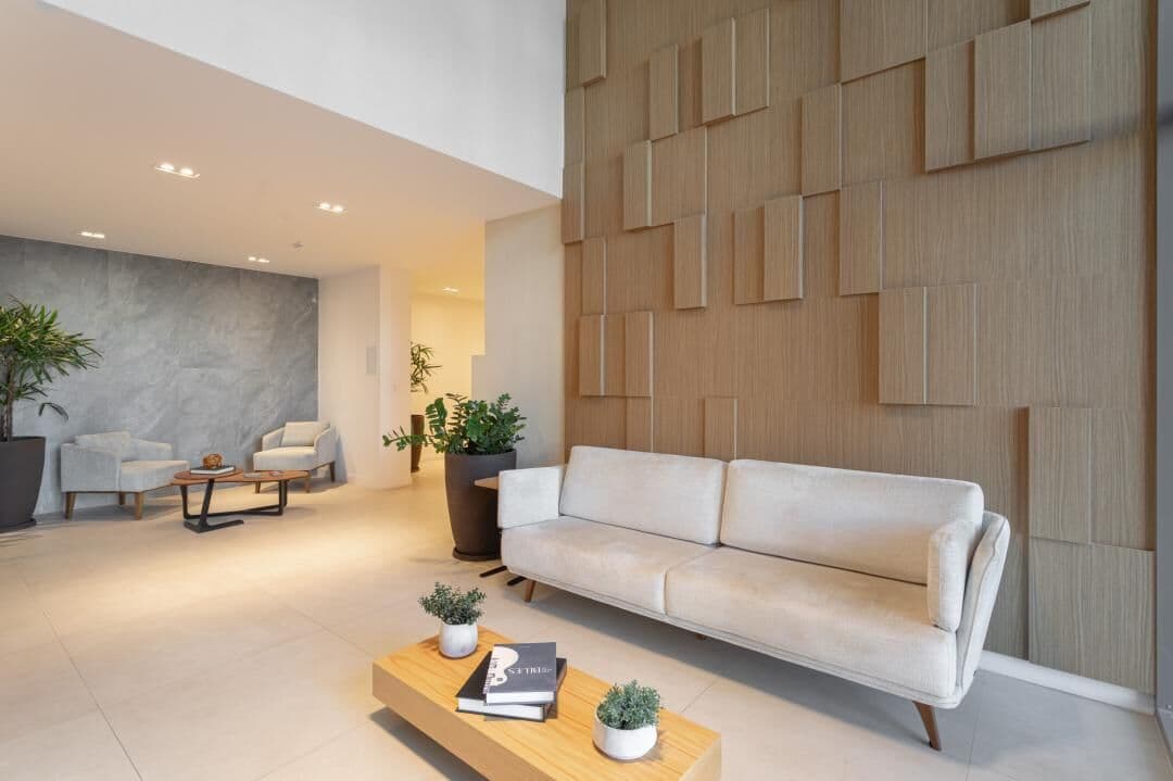 Apartamento vista para o mar, 60m², 2 quartos, 1 suíte, 1 vaga e lazer completo