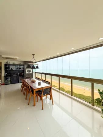 Apartamento Mar das Antilhas, frente para o mar, 230m², 4 quartos, 2 suítes, 3 vagas de garagem