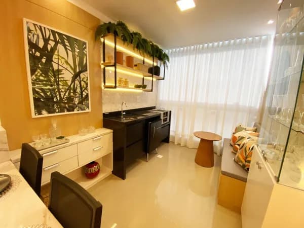 Apto quadra do mar, 57m², 2 quartos, 1 suíte, 1 vaga - Praia de Itaparica