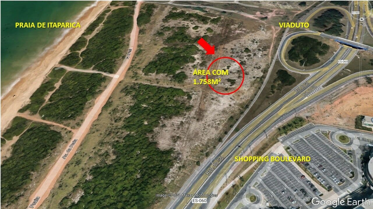 Terreno - Dois lotes contíguos total de 1.758m² em Praia de Itaparica - Em frente o Boulevard Shopping