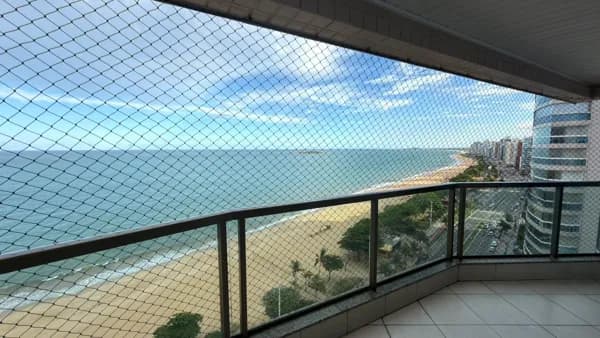 Apartamento frente mar, 130m², 3 quartos, 1 suíte, lazer completo