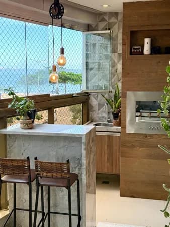 Apartamento vista para o mar, montado e decorado, 4 quartos, 2 suítes, 2 vagas, lazer de clube