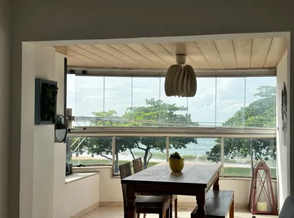 Apartamento frente para o mar da Praia da Costa, 160m², 3 quartos, 1 suíte, 1 vaga