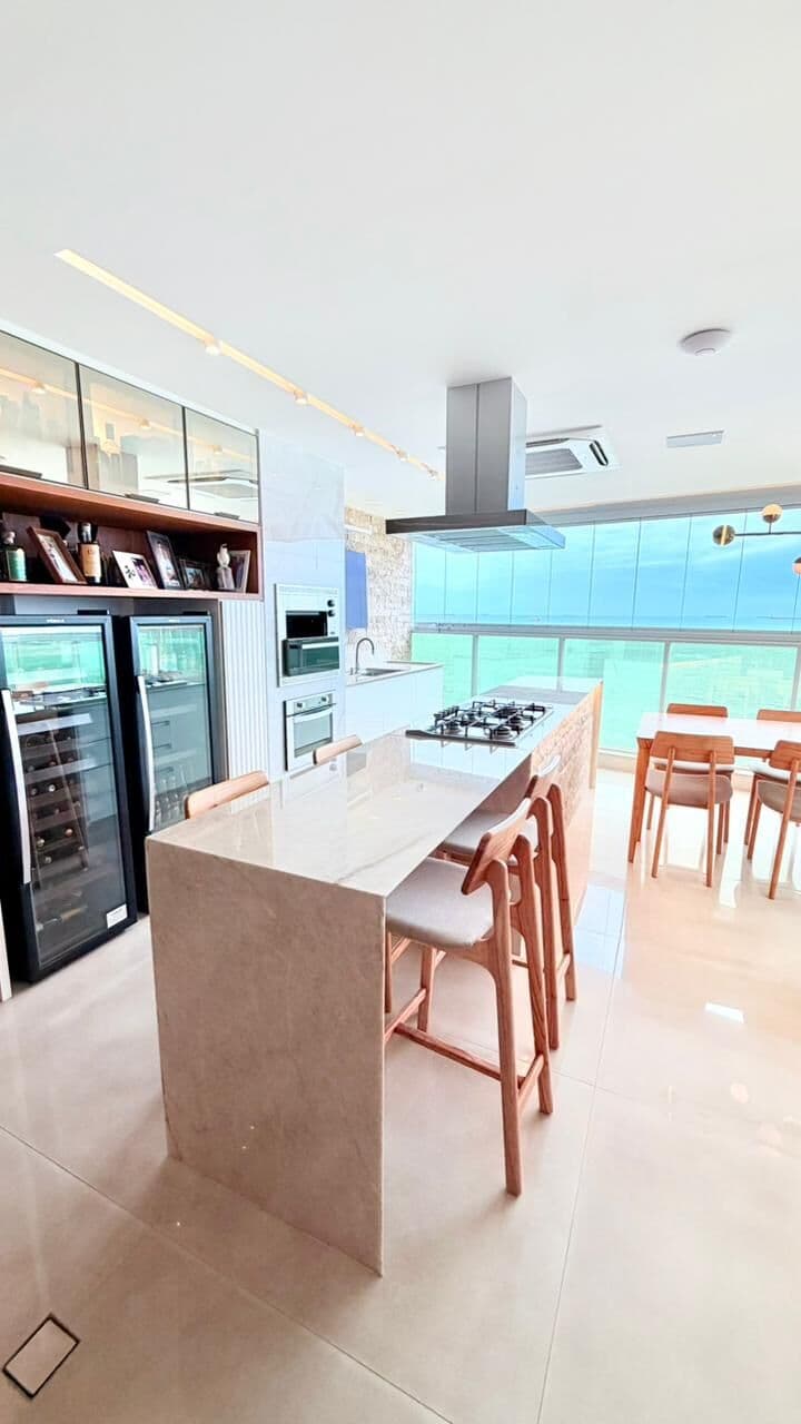 Luxuoso apartamento frente mar de 245m², 4 suítes, 3 vagas - modalidade porteira fechada