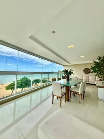 Apartamento frente para o mar, 250m², 4 suítes, 4 vagas de garagem