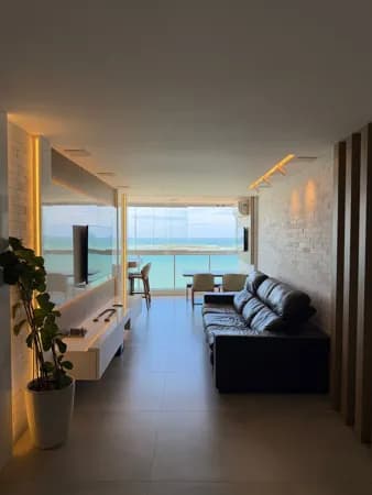 Apartamento frente mar, 130m², 3 quartos, 2 suítes, 2 vagas, lazer completo